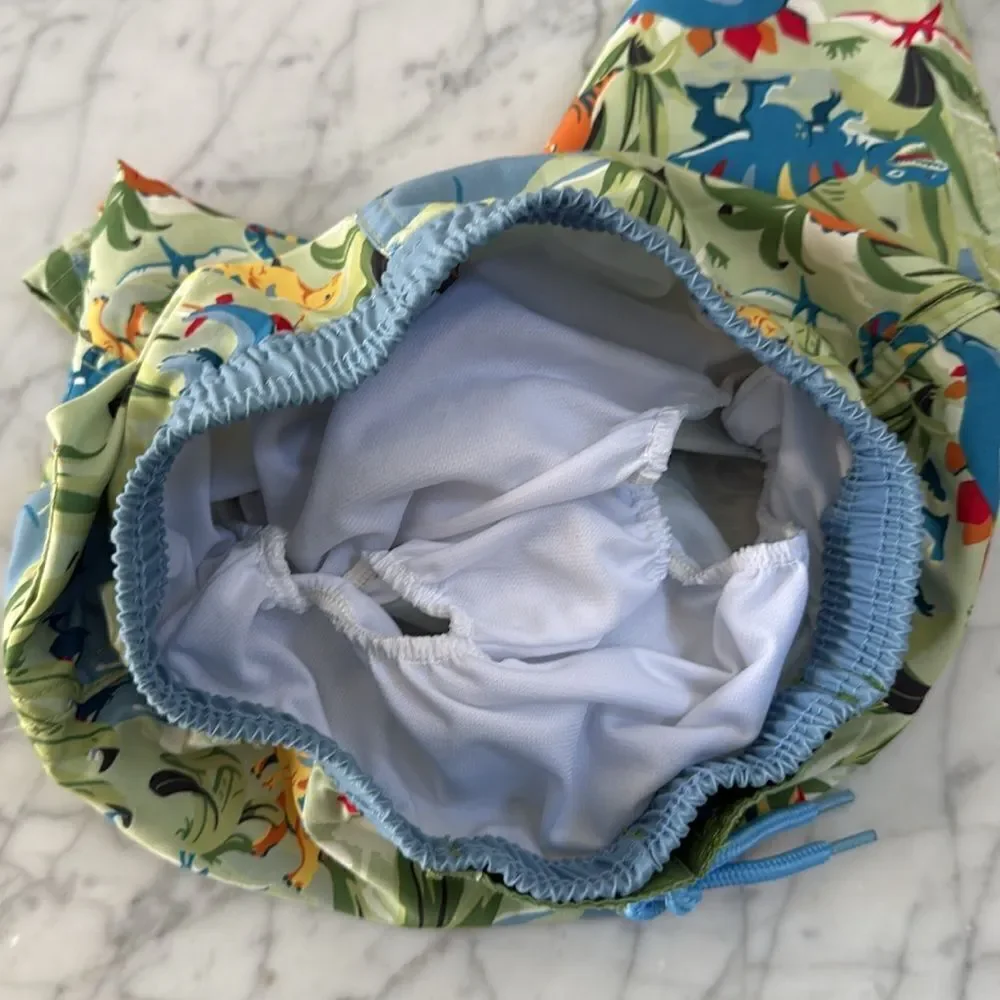 Cath Kids Dino Swim Trunks Lined Sz 3/4T